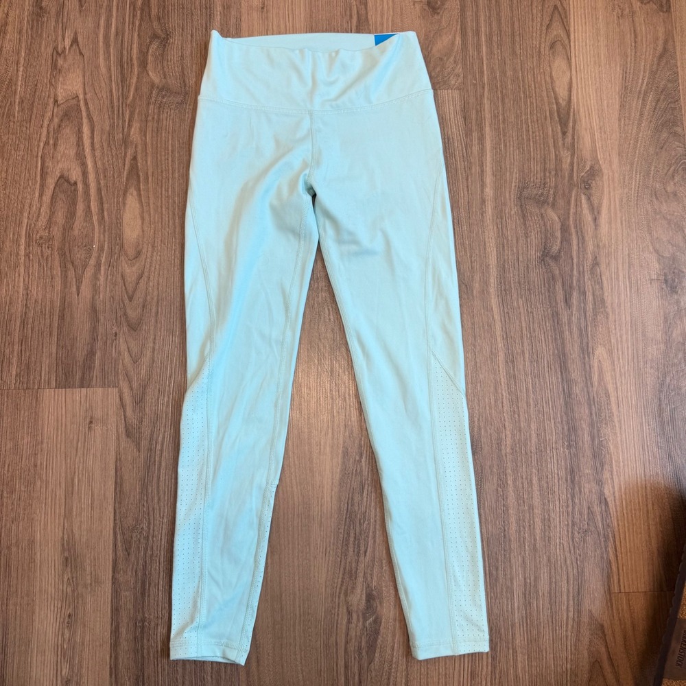 DSG Girls Momentum High-Rise Leggings Mint Aqua Blue Size M 10-12 NWT